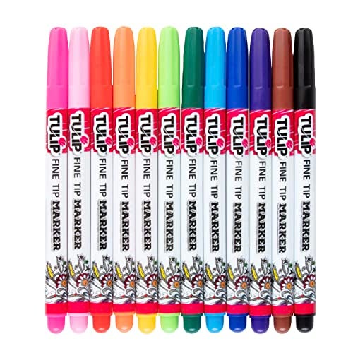 TULIP I Love to Create 26662 Fabric Markers 12/Pkg-Fine Tip - Image 2
