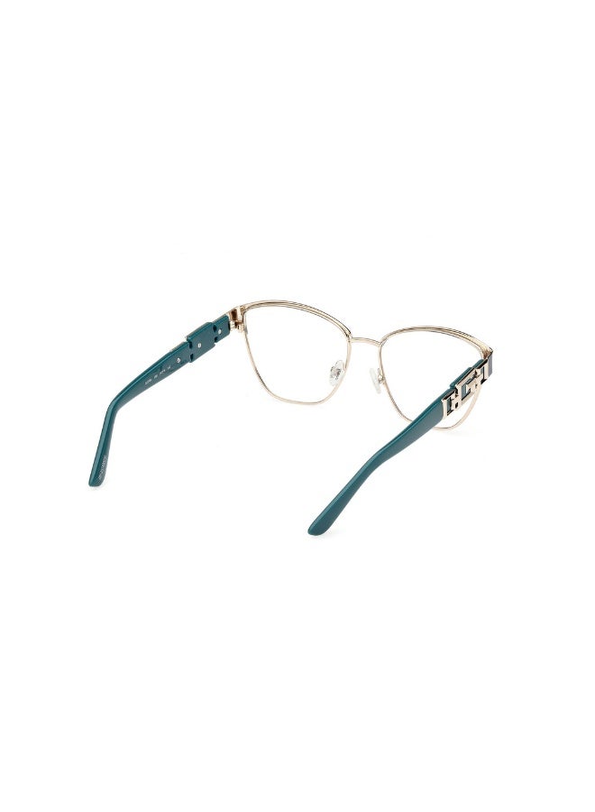 جس نظارة طبية بشكل برولاين للنساء بأذرع بلاستيكية GU2984  مقاس 54 - أخضر داكن - Image 5
