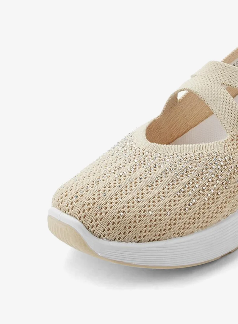 Oaklan by Shoexpress BEIGE Women Slip-On Sports Shoes for Women | Best Price UAE