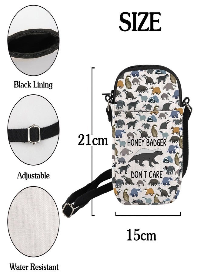 HOLLP Honey Badger Lovers Housewarming Gift Honey Badger Don't Care Crossbody Bag Wild Animals Gift (HONEY BADGER) - Image 2