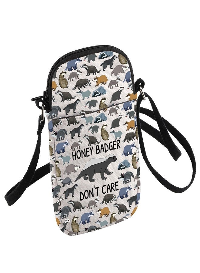 HOLLP Honey Badger Lovers Housewarming Gift Honey Badger Don't Care Crossbody Bag Wild Animals Gift (HONEY BADGER) - Image 1