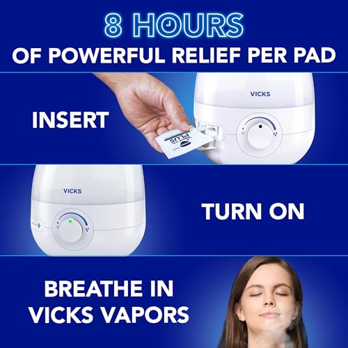 Vicks فكس فابوبادز بلس مع المنثول البارد المكثف - إعادة تعبئة وسادات البخار لمبخرات فكس واستنشاق البخار، وسادات العطر لتخفيف الاحتقان، عبوة 20، قد يختلف لون العلبة - Image 5