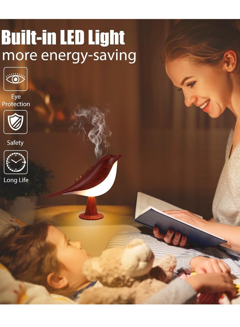 Bird LED Table Lamp, Cordless Touch Sensor Night Light, 3 Level Brightness Adjustable Nightstand Lamp, Creative Decorative Aroma Lamps, Portable Bird Lamp for Bedroom, Dorm, Office and Travel - Image 5