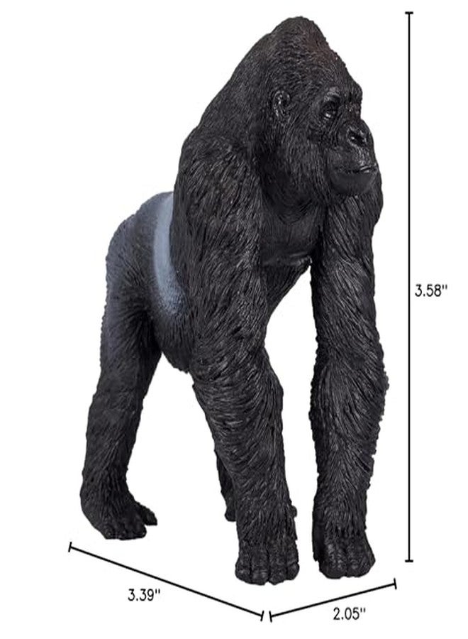 MOJO Gorilla Silverback Realistic International Wildlife Hand Painted Toy Figurine Small - Image 4