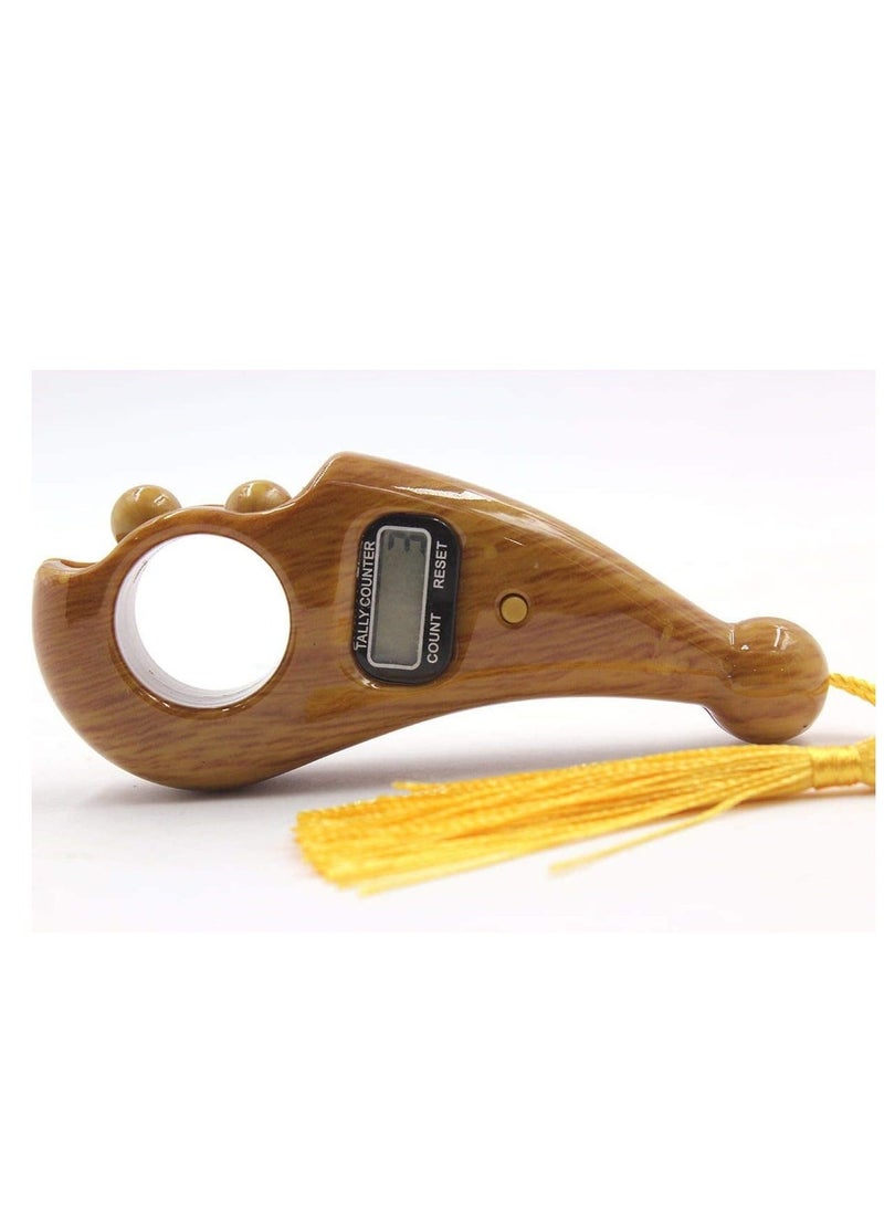 Finger Counter-Islamic Tasbih Bead Portable Rotating Prayer Beads with Digital Counter Digital Finger Tasbeeh E-Rosary  - Image 3
