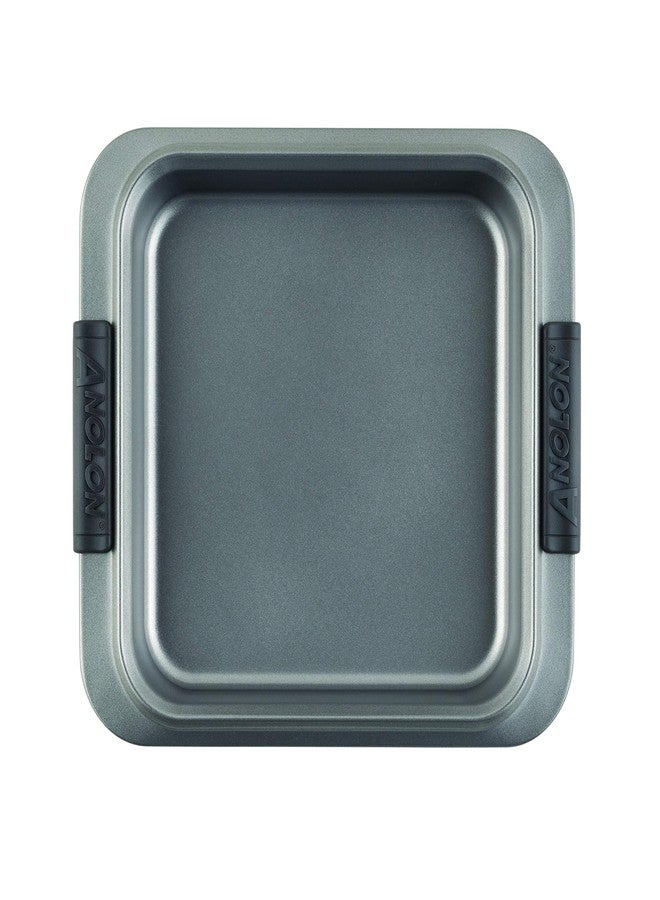 Anolon Advanced Nonstick Baking Pan / Nonstick Cake Pan, Square - 9 Inch, Gray - Image 2