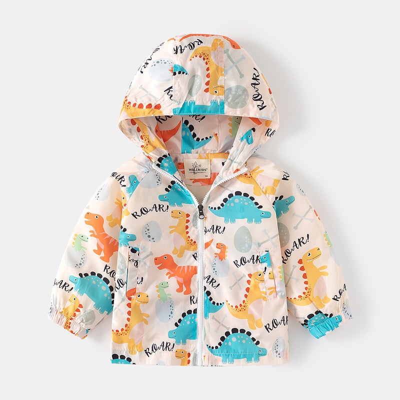 Children'S Jacket Style Boys' Hooded Coat Baby Lightweight Sun Protection Clothing Korean Style Zipper Shirt - Image 1