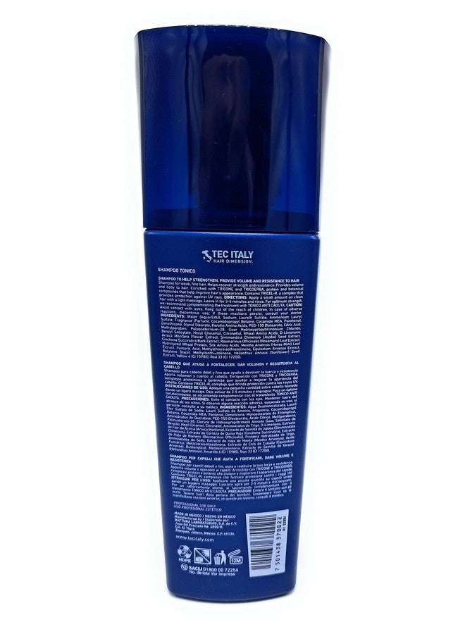 Tec Italy Hair Fortifying Shampoo Tonico For Volume & Resistance (Pack Of 3) - Image 2