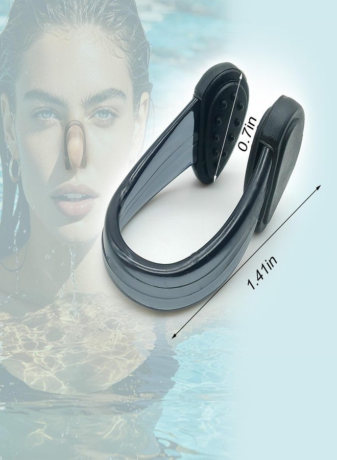 Zooshine Set of 4 Waterproof Swimming Nose Clips for Adults Kids Age 8+ Nose Plugs for Diving Swimming and Other Water Sports (Black) - Image 3