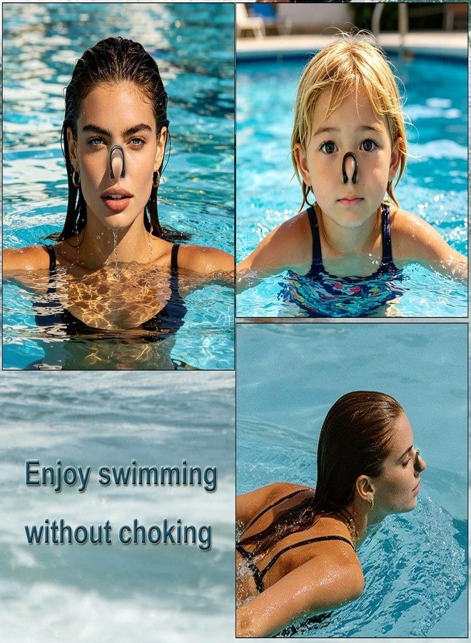 Zooshine Set of 4 Waterproof Swimming Nose Clips for Adults Kids Age 8+ Nose Plugs for Diving Swimming and Other Water Sports (Black) - Image 4
