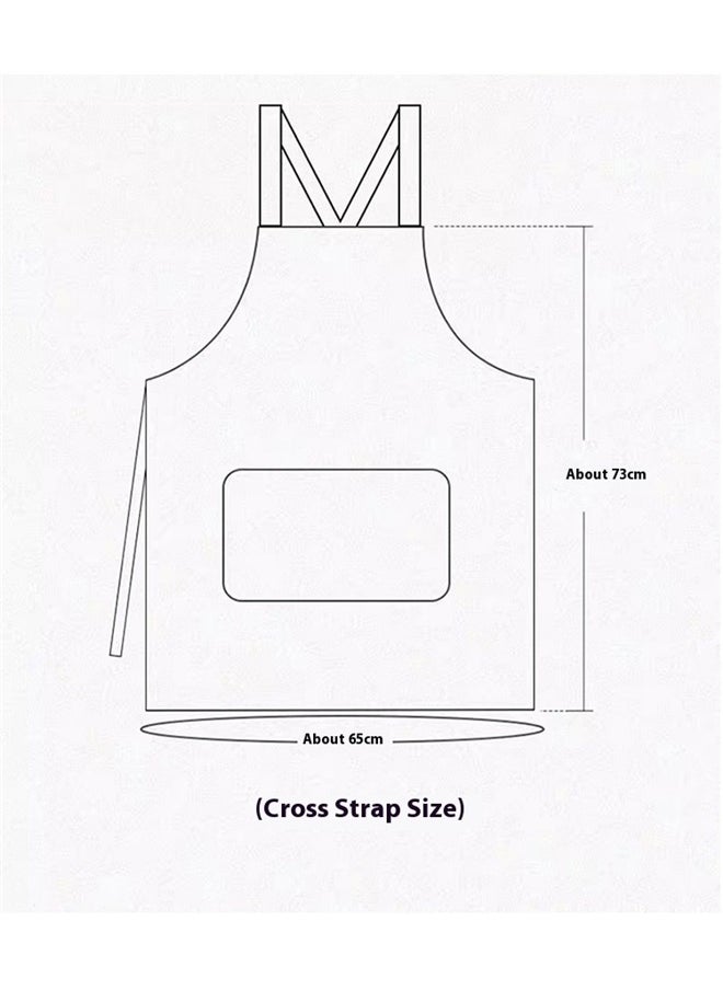 Generic - Adjustable Chef Apron，Chef Apron Gardening Apron for Men Women with Large Pockets and Adjustable Straps, Work Apron - Image 1