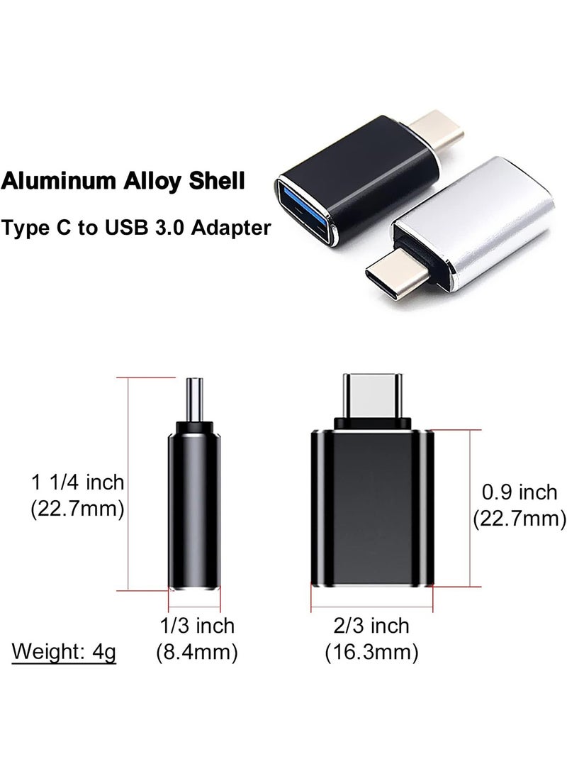 USB C Adapter 2 Pack Type C to USB 3.0 Converter OTG Connector Compatible with MacBook iPad iPhone Samsung Huawei Laptop Tablet Fast Data Transfer and Charging - Image 3