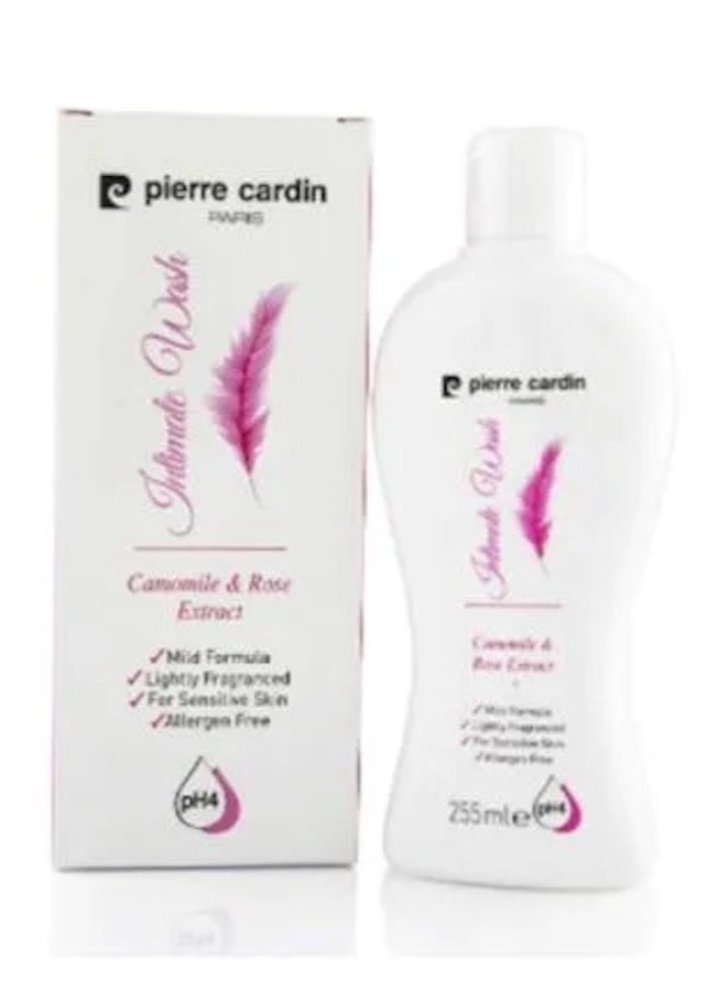 pierre cardin Intimate Wash Chamomile & Rose Extract pH4 255 ml - Image 1