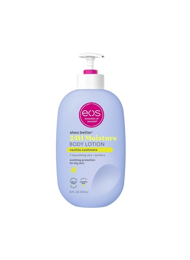 eos Shea Better Body Lotion- Vanilla Cashmere, 24-Hour Moisture Skin Care, Lightweight & Non-Greasy, Made with Natural Shea, Vegan, 16 fl oz - Image 1