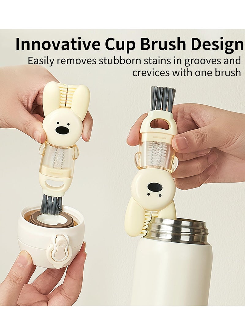 4 in1 Cup Lid Cleaning Brush,New Crevice Cleaning Brush,Multifunction Bottle Cup Lid Brush,Water Bottle Cleaner Brush for Tight Spaces Cup,Portable Gap Cleaning Brush  - Image 5