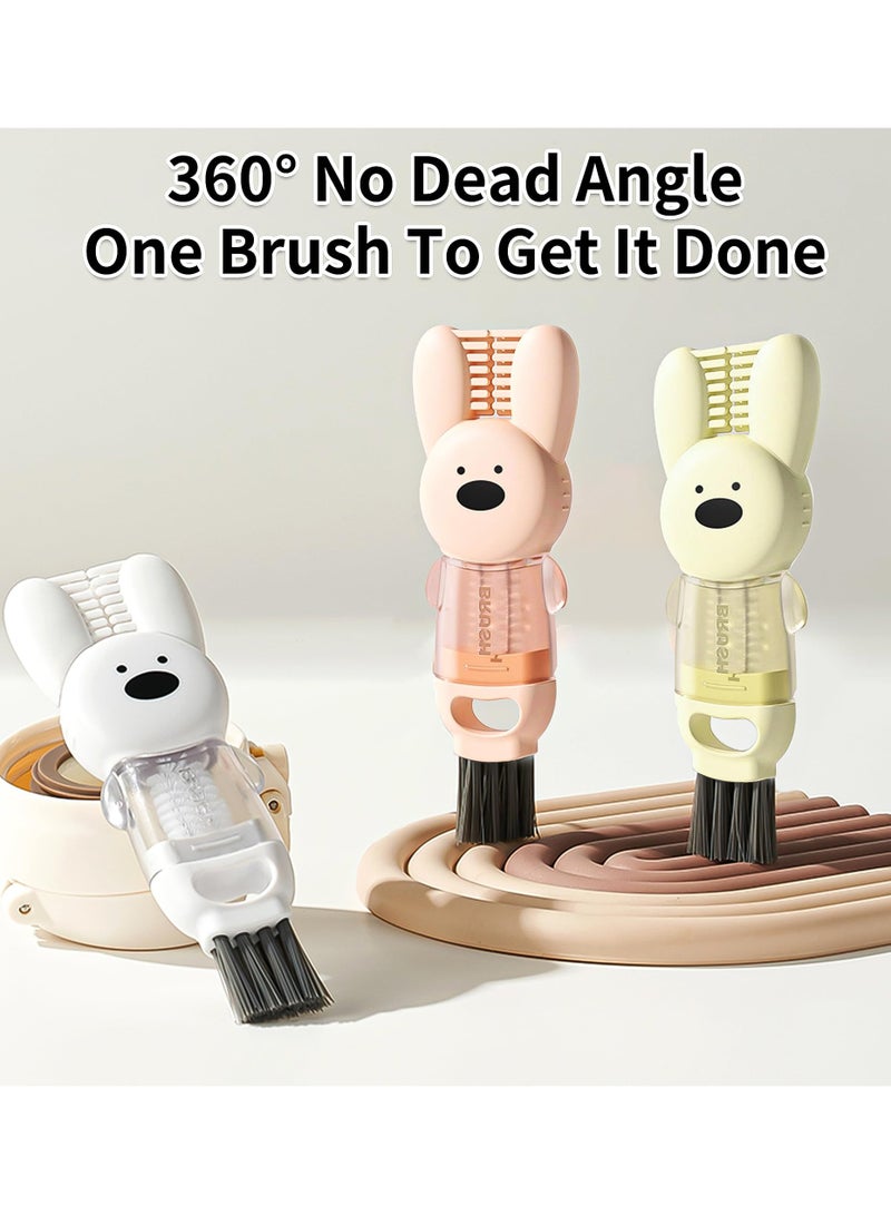 4 in1 Cup Lid Cleaning Brush,New Crevice Cleaning Brush,Multifunction Bottle Cup Lid Brush,Water Bottle Cleaner Brush for Tight Spaces Cup,Portable Gap Cleaning Brush  - Image 4