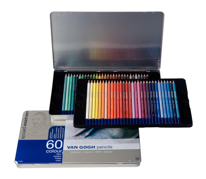Van Gogh 60 Color Pencil Set Van Gogh (Metal Cased) (Japan Import) - Image 1