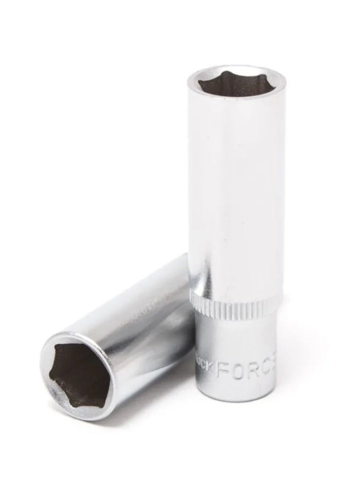 Deep Socket 8mm 1/4 Inch Drive 6-Point CrV Steel for Home Improvement and Hand Tool Use