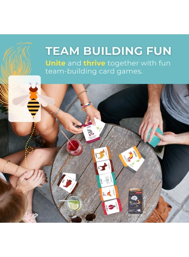 NIBEMINENT Totem: Self-Esteem & Family Bonding Game Ages 8+ - Therapy Games for Kids, Teens, Adults, Counselors - Team Building Games for Work - Group Therapy Conversation Cards for Mental Health - Image 2