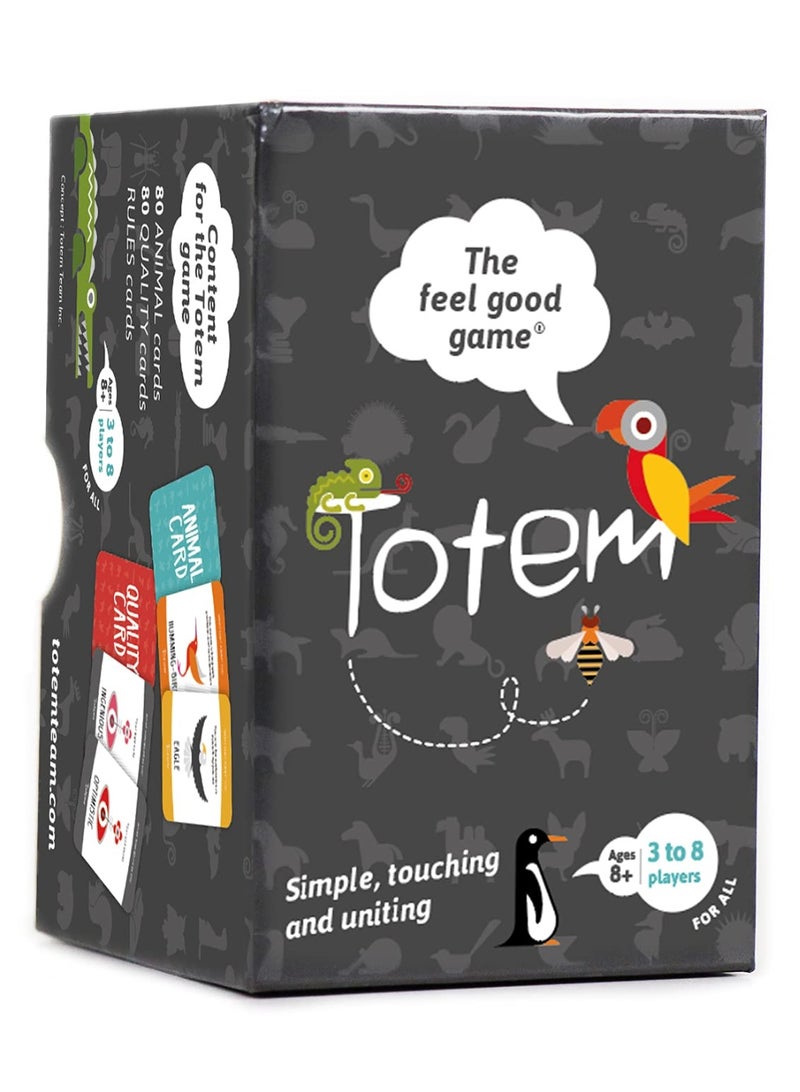 NIBEMINENT Totem: Self-Esteem & Family Bonding Game Ages 8+ - Therapy Games for Kids, Teens, Adults, Counselors - Team Building Games for Work - Group Therapy Conversation Cards for Mental Health - Image 1