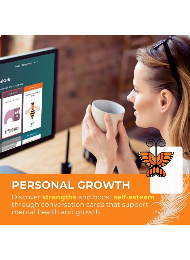 NIBEMINENT Totem: Self-Esteem & Family Bonding Game Ages 8+ - Therapy Games for Kids, Teens, Adults, Counselors - Team Building Games for Work - Group Therapy Conversation Cards for Mental Health - Image 3