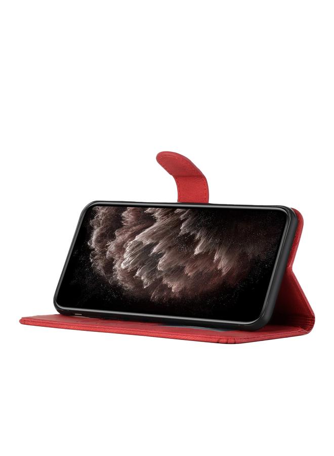 S-TOP Case For LG K92 5G Cubic Skin Feel Flip Leather Phone Case - Image 5