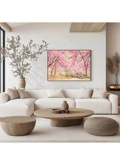 Home Gallery Abstract Framed Portrait Of Garden Table Set Flower Pots With Small Bushes  - Image 2