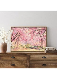 Home Gallery Abstract Framed Portrait Of Garden Table Set Flower Pots With Small Bushes  - Image 4