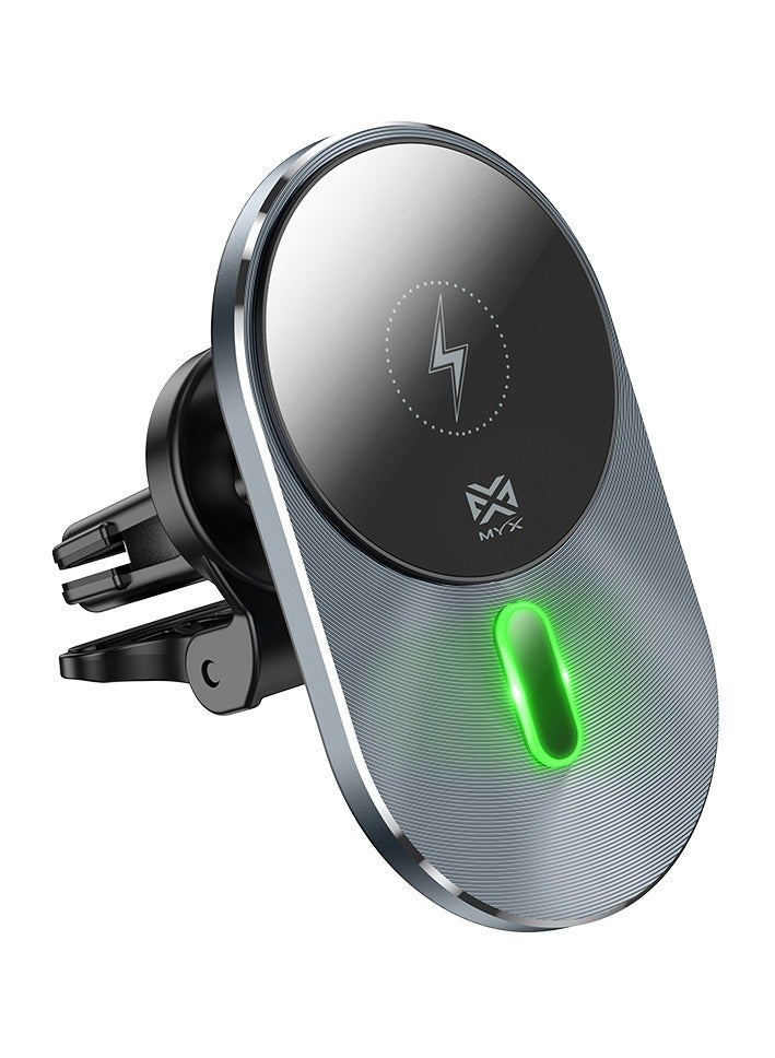 MYX Magnetic Wireless Fast Charging In- Car Phone Holder - MY91 - Image 1