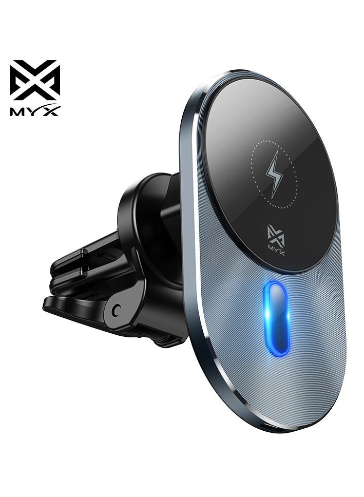 MYX Magnetic Wireless Fast Charging In- Car Phone Holder - MY91 - Image 5