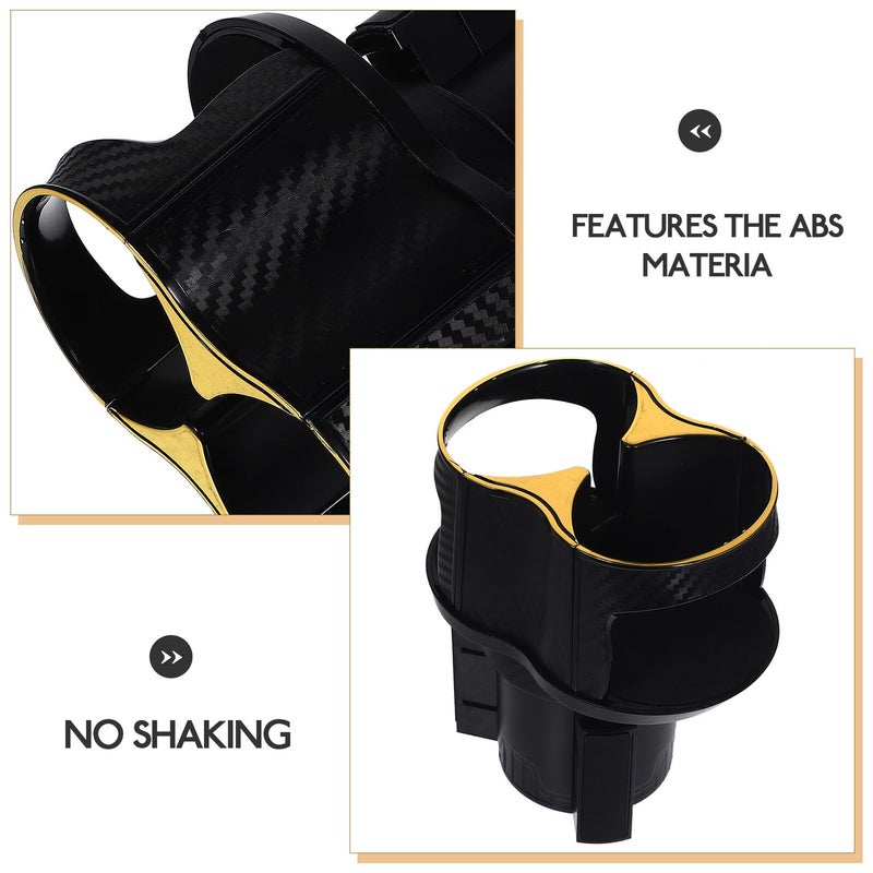 Rotatable Car Cup Holder Expander Compatible with Yeti Tumbler Black Gold Base - Image 4