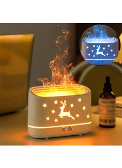 RPR ENTERPRISES Premium Flame Diffuser Humidifier Realistic Flame Effect Auto ShutOff Aromatherapy Night Light Night Light for home Plastic Essential Oil Diffuser Oil Diffuser for HomeOffice