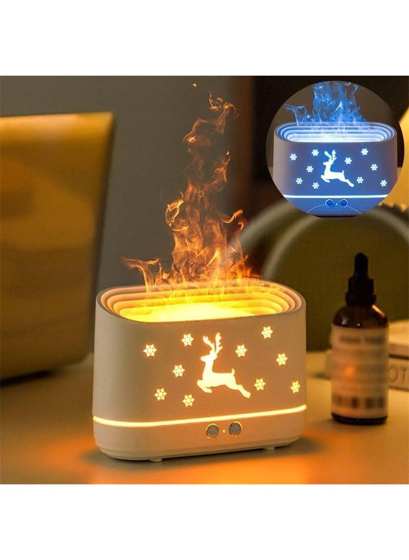 RPR ENTERPRISES - RPR ENTERPRISES Premium Flame Diffuser Humidifier Realistic Flame Effect Auto ShutOff Aromatherapy Night Light Night Light for home Plastic Essential Oil Diffuser Oil Diffuser for HomeOffice - Image 1
