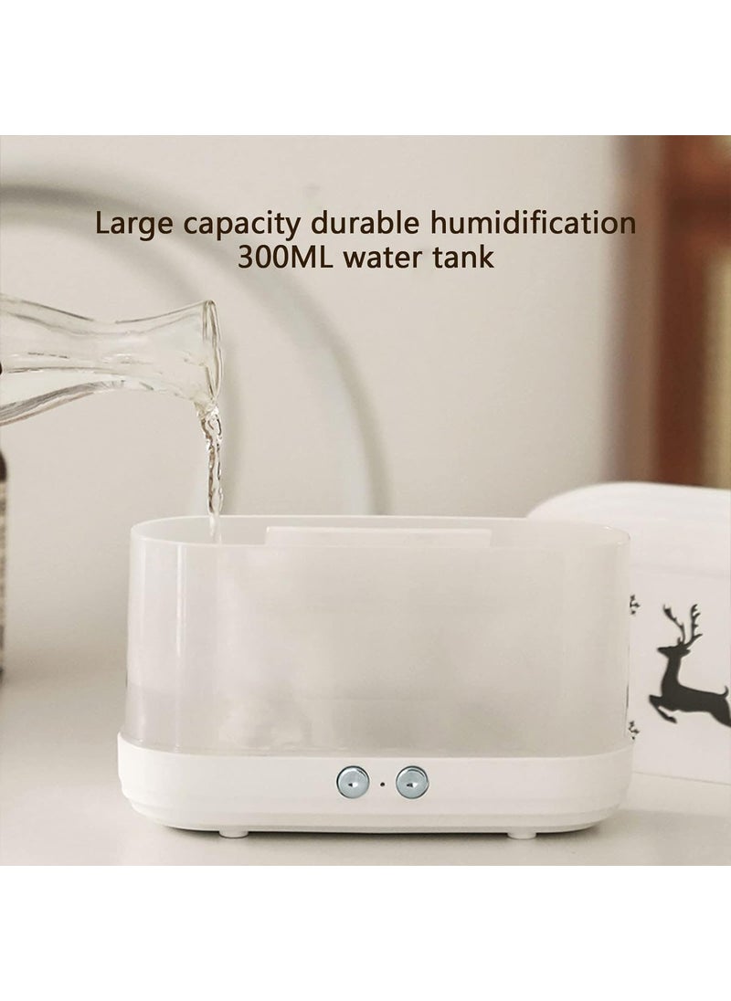 RPR ENTERPRISES - RPR ENTERPRISES Premium Flame Diffuser Humidifier Realistic Flame Effect Auto ShutOff Aromatherapy Night Light Night Light for home Plastic Essential Oil Diffuser Oil Diffuser for HomeOffice - Image 1