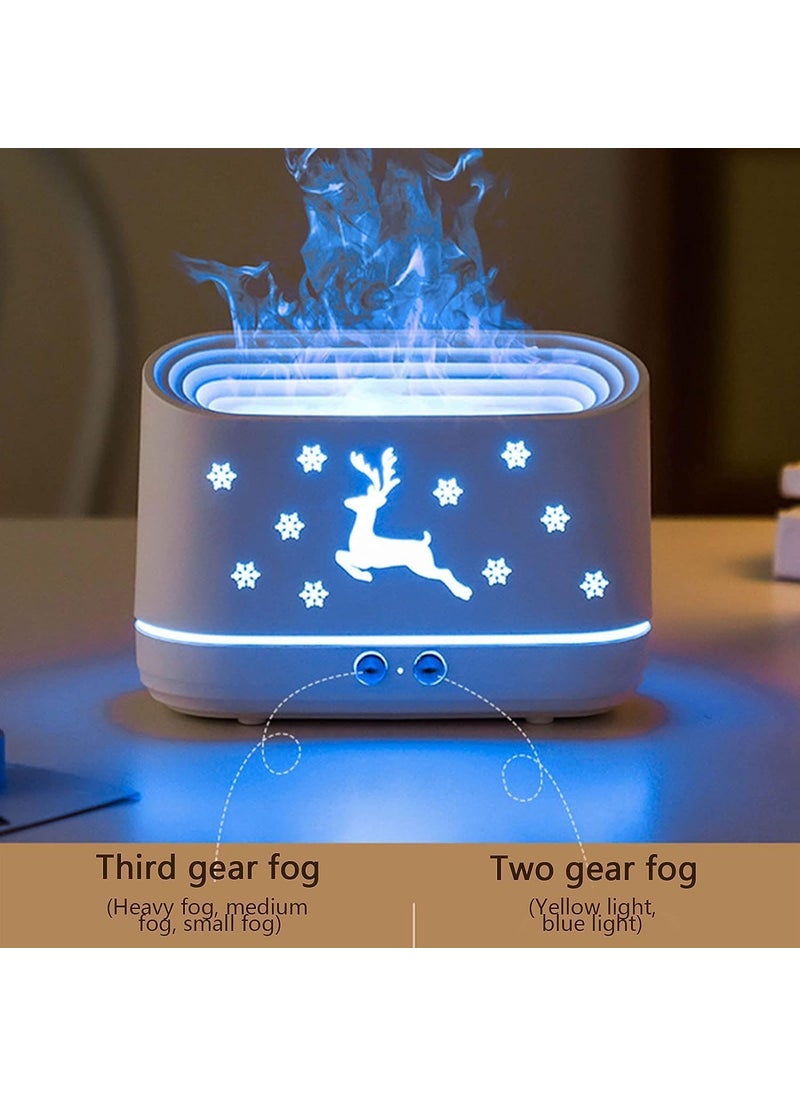 RPR ENTERPRISES - RPR ENTERPRISES Premium Flame Diffuser Humidifier Realistic Flame Effect Auto ShutOff Aromatherapy Night Light Night Light for home Plastic Essential Oil Diffuser Oil Diffuser for HomeOffice - Image 1