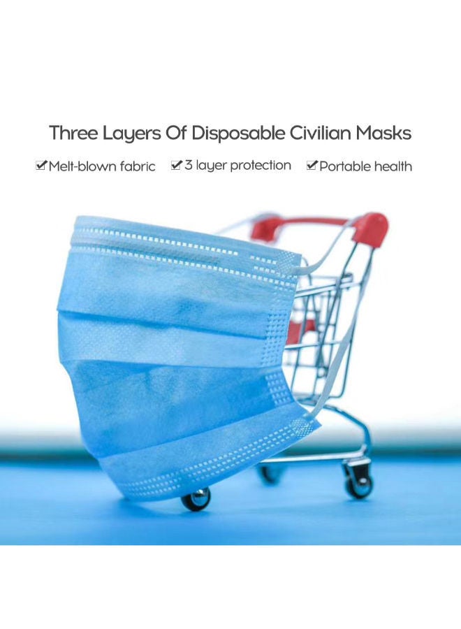 NIBEMINENT 50-Piece Disposable Non-3 Layers Anti-Dust Mouth Guard - Image 3