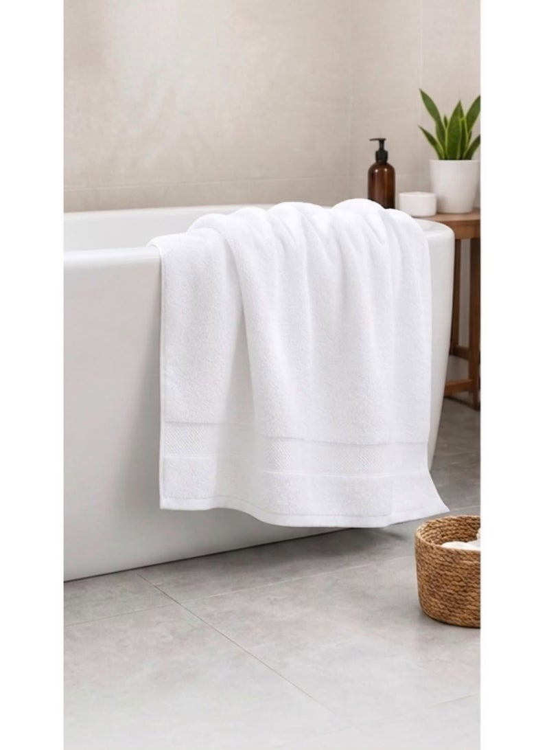 Extra Large Bath Towels Set _100% Cotton Towels For Hotel and SPA, Maximum softness and Absorbency (4 pack, White) Bath sheet, ( Oversized largs 90 by 180 cm) ( 4 Pcs ) - Image 3