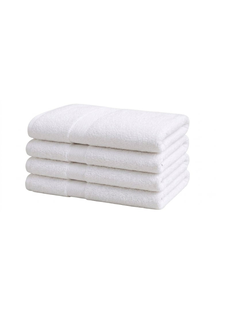 Extra Large Bath Towels Set _100% Cotton Towels For Hotel and SPA, Maximum softness and Absorbency (4 pack, White) Bath sheet, ( Oversized largs 90 by 180 cm) ( 4 Pcs ) - Image 1