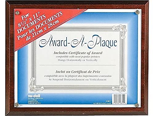 Nudell Award Plaque 8.5" x 11", Walnut (18811M) - Image 2