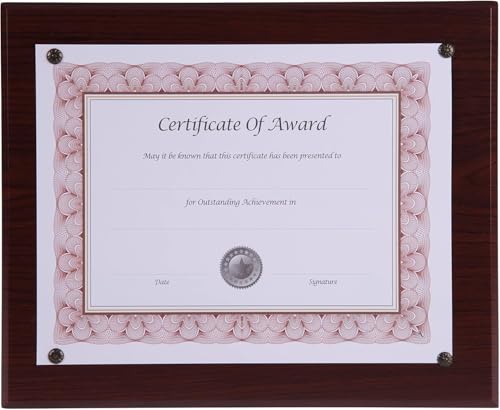 Nudell Award Plaque 8.5" x 11", Walnut (18811M) - Image 1