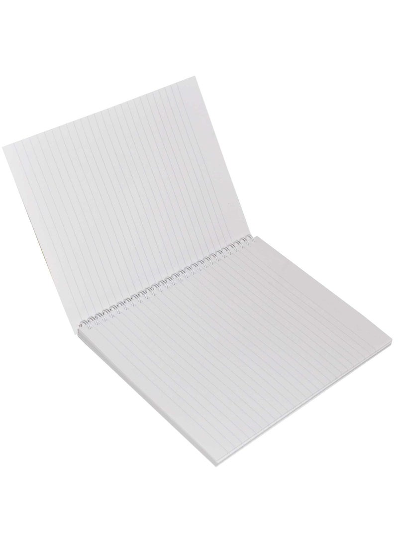 FIS LIGHT Pack of 10  Spiral Soft Cover Notebook, Single Line, 9X7 Inches (22.86 X 20.32 CM) 100 Sheets -LINB971707S - Image 2