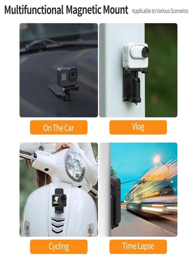 Honlyn Magnetic Mount for Insta360 X5/X4, Desktop Stand Base for DJI Osmo Pocket 3/GO 3/GO 2,for Insta360 Ace Pro 2/1,Adjustable Angle - Image 3