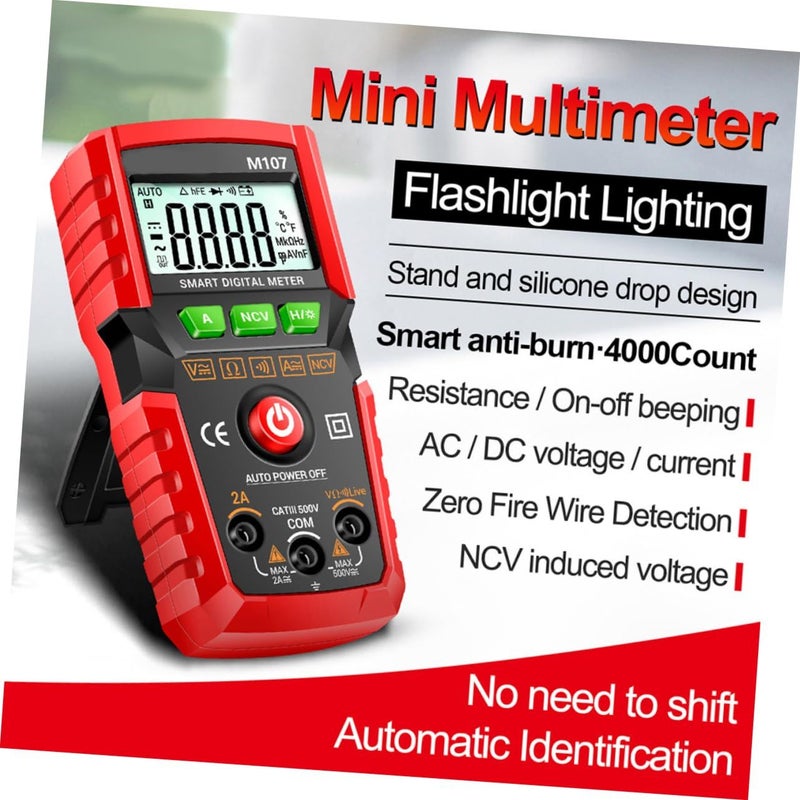 Professional Auto Ranging Digital Multimeter 4000 Counts Voltage Tester For AC DC Measurement - Image 4