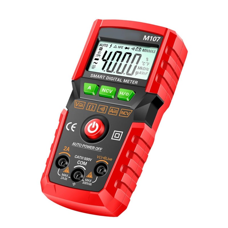 Professional Auto Ranging Digital Multimeter 4000 Counts Voltage Tester For AC DC Measurement - Image 2