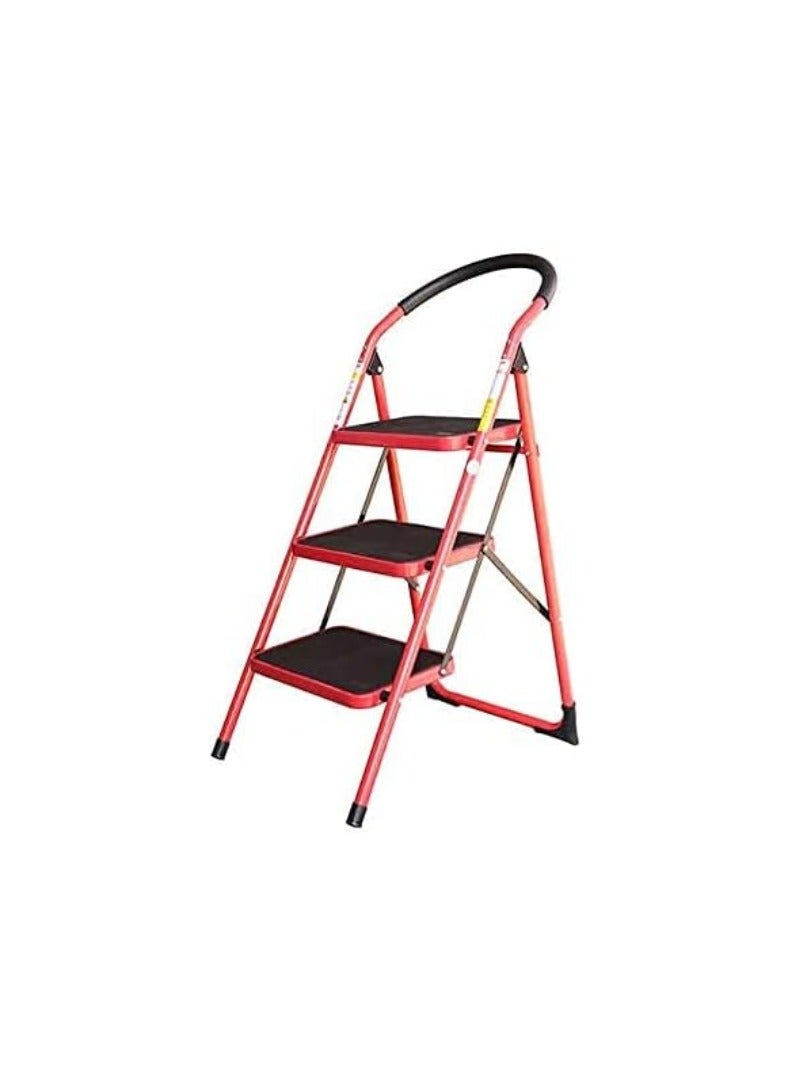 KNP KNP 3 Steps Home Purpose Ladder Red is designed for everyday household tasks, offering stability, safety, and durability. 