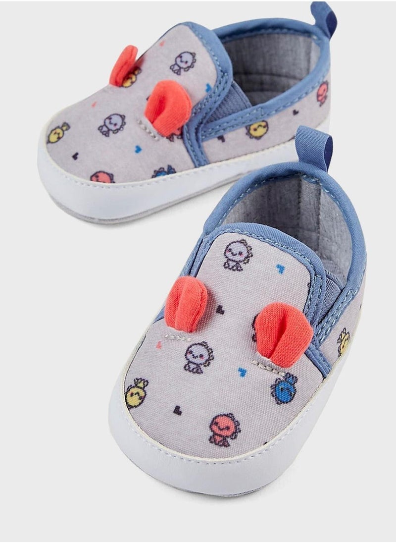 Zippy Infant Printed Slip Ons  - Image 1