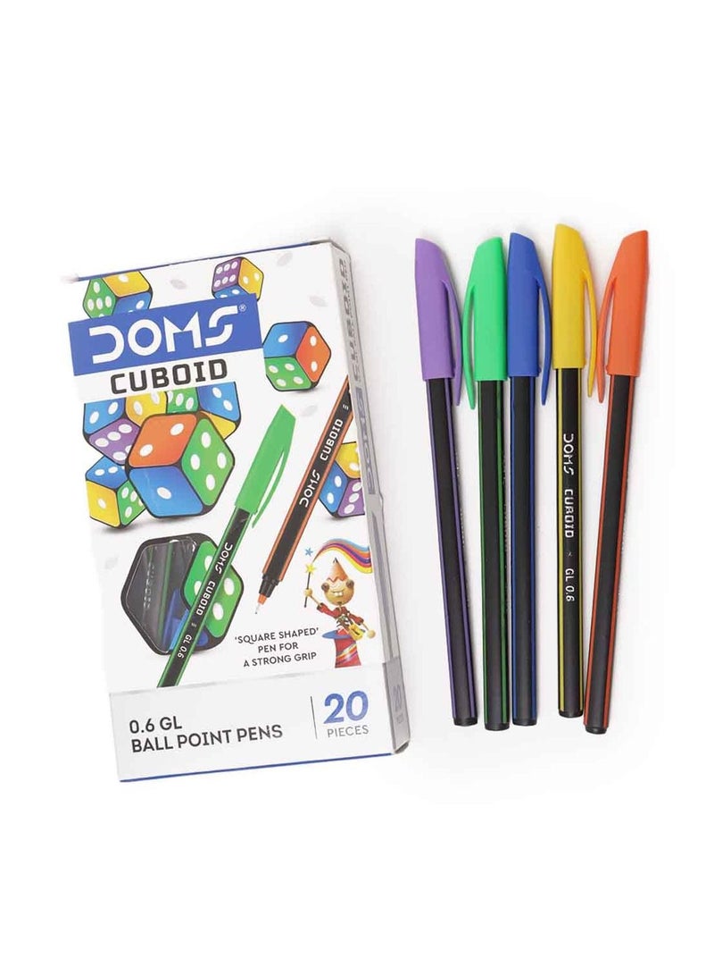 Doms 0.6 GL Ball Point Pens Set 20 pcs, Art & Craft set for kids - Image 1