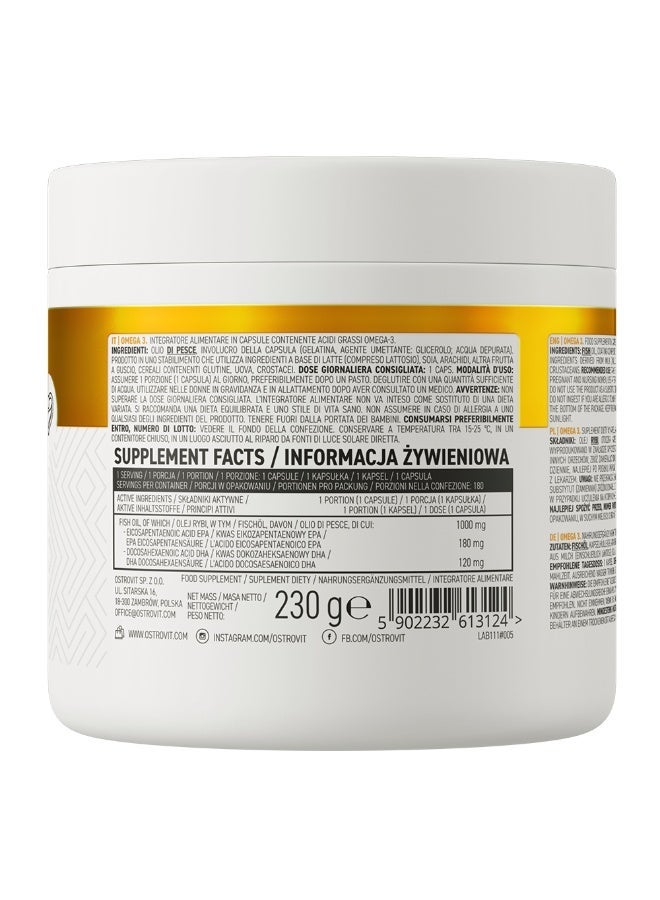 أوستروفيت OstroVit Omega 3 – 180 كبسولة - Image 2
