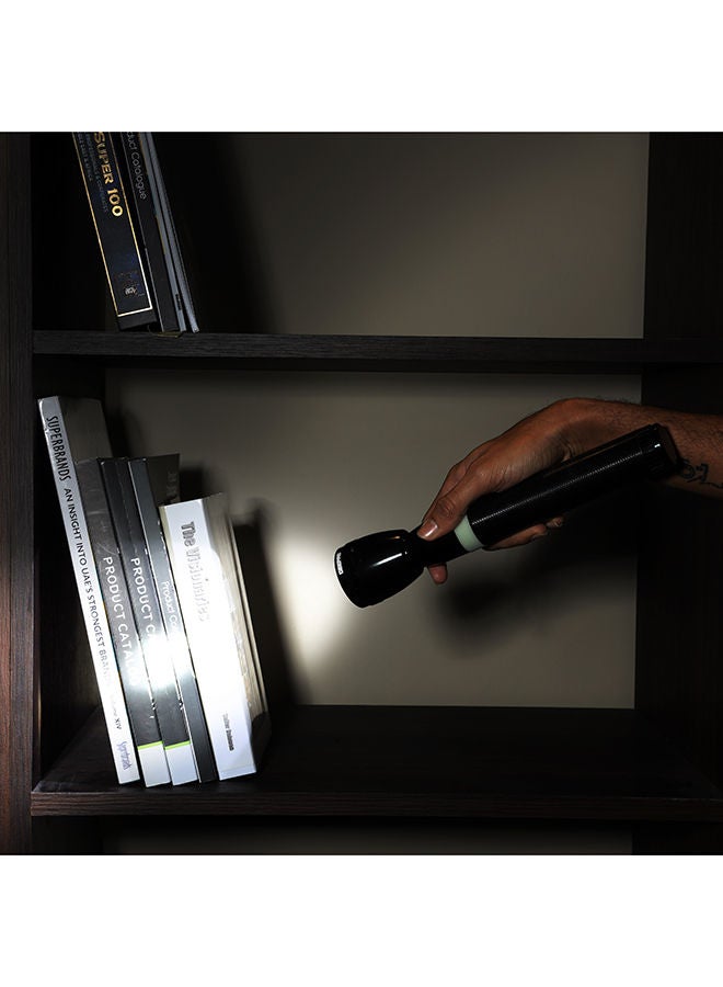 NIBEMINENT Rechargeable LED Flashlight Black 287mm - Image 5