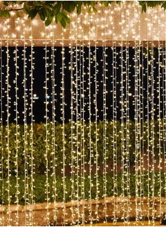 3 Meters Yellow LED Curtain -  Branches, Indoor , LED Light Source, Ramadan Decoration